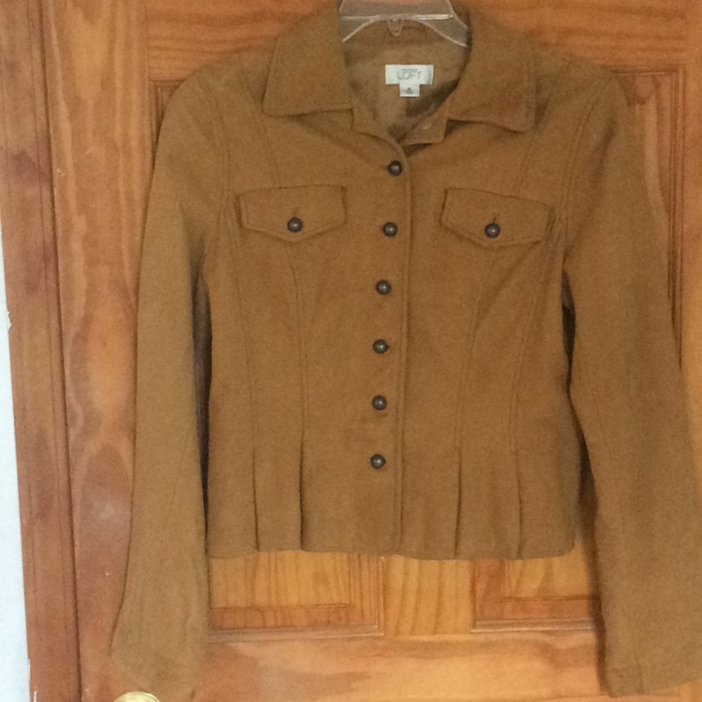 MEDIUM 100% Suade Leather ANNE TAYLOR LOFT jacket